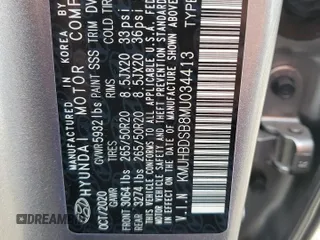 2021 Genesis GV80 with VIN KMUHBDSB8MU034413, listed as a Copart auction lot 59937315 with Not provided miles and Salvage title. Bid and sale history available at DreamBid. Image 13.