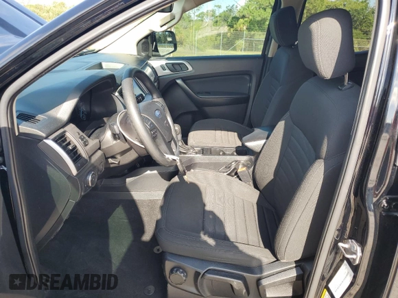 2021 Ford Ranger XL with VIN 1FTER4EHXMLD15412, listed as a Copart auction lot 55741155 with 45,794 mi miles and Salvage title. Bid and sale history available at DreamBid. Image 7.