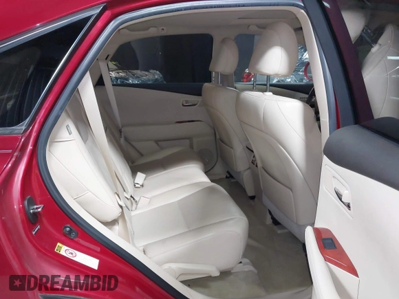 2012 Lexus RX 350 with VIN JTJBK1BAXC2447441, listed as a IAAI auction lot 41704878 with 258,818 mi miles and . Bid and sale history available at DreamBid. Image 8.