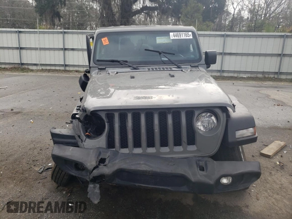 2022 Jeep Wrangler Unlimited Willys with VIN 1C4HJXDN2NW251007, listed as a Copart auction lot 44691165 with Not Provided miles and Salvage Title. Bid and sale history available at DreamBid. Image 5.