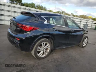 2018 Infiniti QX30 Premium with VIN SJKCH5CP9JA057155, listed as a Copart auction lot 84965074 with 91,679 mi miles and Salvage title. Bid and sale history available at DreamBid. Image 3.