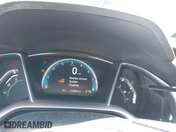 2016 Honda Civic EX with VIN 2HGFC2F74GH550780, listed as a IAAI auction lot 42135678 with 125,005 mi miles and . Bid and sale history available at DreamBid. Image 7.