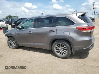 2017 Toyota Highlander XLE with VIN 5TDJZRFH8HS425504, listed as a Copart auction lot 59819625 with 149,287 mi miles and Salvage title. Bid and sale history available at DreamBid. Image 2.