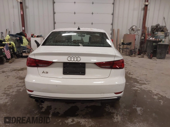 2019 Audi A3 Premium with VIN WAUAUGFF8K1015742, listed as a IAAI auction lot 41033603 with 89,279 mi miles and . Bid and sale history available at DreamBid. Image 16.