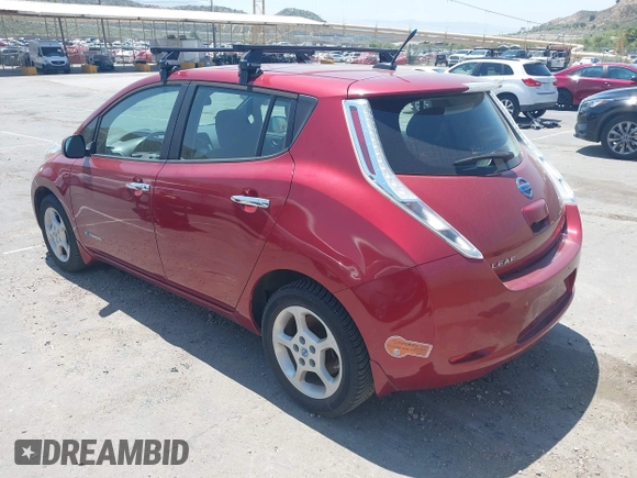 2013 Nissan LEAF SL with VIN 1N4AZ0CP3DC403872, listed as a IAAI auction lot 41669356 with 65,955 mi miles. Bid and sale history available at carsss.com. Image 3.