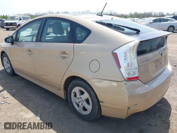 2010 Toyota Prius II with VIN JTDKN3DU8A0111809, listed as a IAAI auction lot 42069703 with 129,053 mi miles. Bid and sale history available at carsss.com. Image 3.