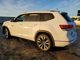 2021 Volkswagen Atlas SEL R-Line with VIN 1V2SR2CA3MC542999, listed as a Copart auction lot 86445984 with 50,131 mi miles and Salvage title. Bid and sale history available at DreamBid. Image 2.