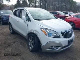 2013 Buick Encore Leather with VIN KL4CJCSB5DB202170, listed as a IAAI auction lot 41872948 with 48,536 mi miles and . Bid and sale history available at carsss.com. Image 1.