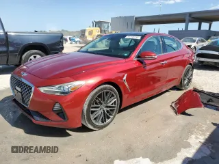 2019 Genesis G70 2.0T Advanced with VIN KMTG34LA5KU015107, listed as a Copart auction lot 51270735 with 42,817 mi miles and Salvage Title. Bid and sale history available at carsss.com. Image 1.