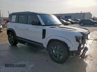 2020 Land Rover Defender SE with VIN SALEP7EU1L2028039, listed as a Copart auction lot 56897065 with 26,989 mi miles and Salvage title. Bid and sale history available at DreamBid. Image 4.