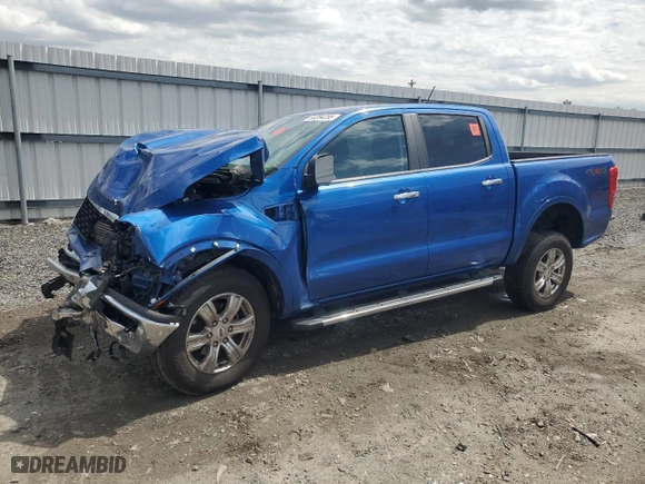 2019 Ford Ranger XL with VIN 1FTER4FH8KLA04833, listed as a Copart auction lot 53264255 with 113,887 mi miles and Salvage Title. Bid and sale history available at carsss.com. Image 1.