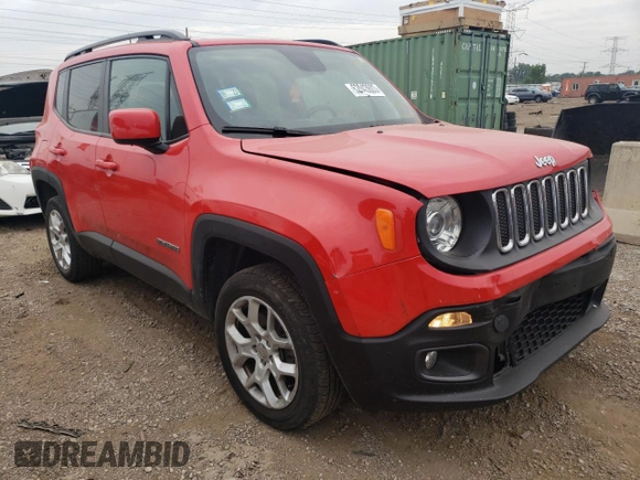 2018 Jeep Renegade Altitude with VIN ZACCJBBB1JPH82986, listed as a Copart auction lot 62943603 with 46,771 mi miles and Salvage title. Bid and sale history available at DreamBid. Image 4.