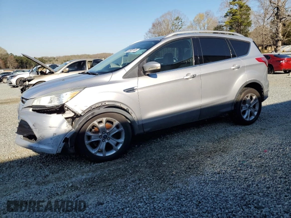 2014 Ford Escape Titanium with VIN 1FMCU0JX7EUD66921, listed as a Copart auction lot 50502105 with 170,624 mi miles and Salvage Title. Bid and sale history available at carsss.com. Image 1.