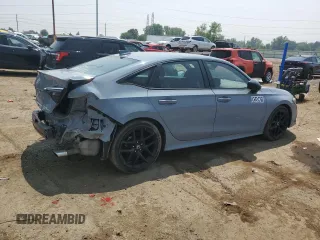2023 Honda Civic Sport with VIN 2HGFE2F51PH510620, listed as a Copart auction lot 62756535 with 59,625 mi miles and Salvage title. Bid and sale history available at DreamBid. Image 3.