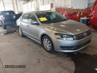 2013 Volkswagen Passat S with VIN 1VWAP7A38DC014523, listed as a IAAI auction lot 42239027 with 116,766 mi miles and . Bid and sale history available at DreamBid. Image 1.