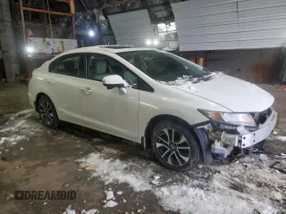 2015 Honda Civic EX with VIN 19XFB2F84FE219279, listed as a Copart auction lot 46020805 with 117,432 mi miles and Salvage Title. Bid and sale history available at carsss.com. Image 4.
