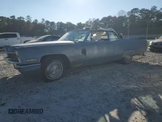 1968 Cadillac DeVille z VIN F8227004, wystawiony jako Copart lot #83008864 z przebiegiem 67 057 mil mil oraz Czysty tytuł • Clean title. Historia ofert i sprzedaży dostępna na DreamBid. Obrazek 1.