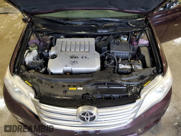 2011 Toyota Avalon with VIN 4T1BK3DB9BU409850, listed as a Copart auction lot 50976125 with 136,691 mi miles and Non Repairable. Bid and sale history available at DreamBid. Image 11.