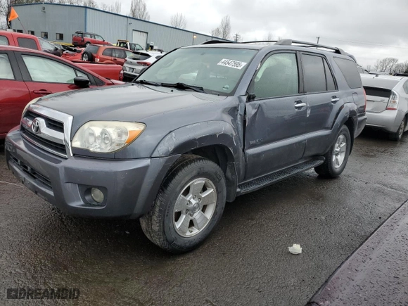 2007 Toyota 4Runner SR5 with VIN JTEBU14R070128613, listed as a Copart auction lot 44547595 with 172,453 mi miles and Salvage Title. Bid and sale history available at carsss.com. Image 1.