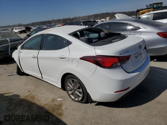 2014 Hyundai Elantra SE with VIN 5NPDH4AE1EH520102, listed as a Copart auction lot 48195955 with 112,124 mi miles and Salvage Title. Bid and sale history available at DreamBid. Image 2.