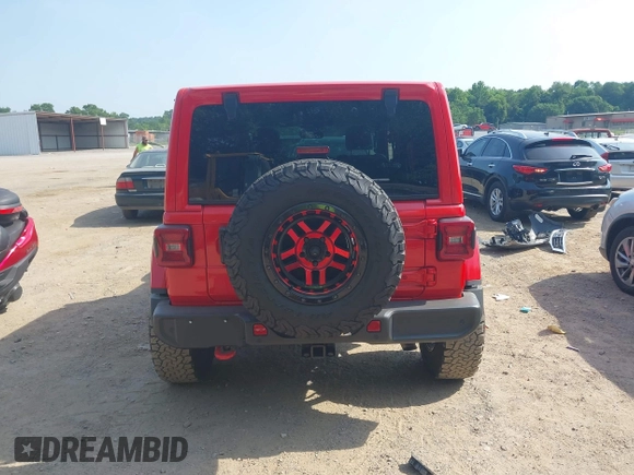 2022 Jeep Wrangler Unlimited Rubicon with VIN 1C4HJXFG0NW100620, listed as a IAAI auction lot 42534993 with 21,614 mi miles and . Bid and sale history available at DreamBid. Image 16.