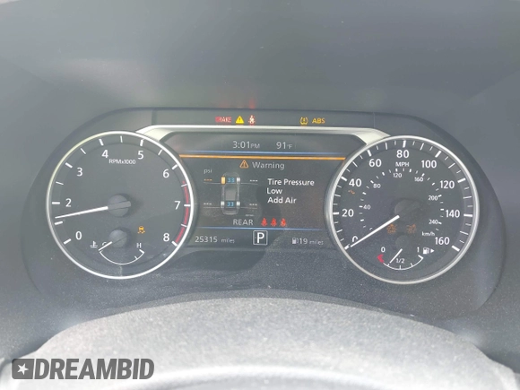 2024 Nissan Sentra SV with VIN 3N1AB8CV8RY378402, listed as a IAAI auction lot 42121906 with 25,315 mi miles and . Bid and sale history available at DreamBid. Image 7.