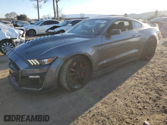 2021 Ford Mustang Shelby GT500 with VIN 1FA6P8SJ5M5501197, listed as a Copart auction lot 89200305 with 27,871 mi miles and Salvage title. Bid and sale history available at DreamBid. Image 1.