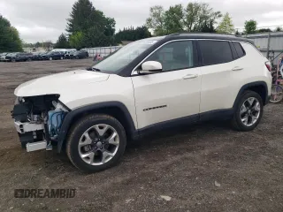 2021 Jeep Compass Limited with VIN 3C4NJDCB6MT578541, listed as a Copart auction lot 55739055 with 81,351 mi miles and Salvage title. Bid and sale history available at DreamBid. Image 1.