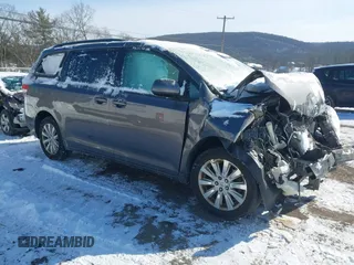 2013 Toyota Sienna LE with VIN 5TDJK3DCXDS061105, listed as a IAAI auction lot 41363922 with 163,231 mi miles and . Bid and sale history available at DreamBid. Image 1.