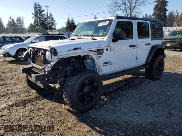 2022 Jeep Wrangler Unlimited Willys with VIN 1C4HJXDM4NW241859, listed as a Copart auction lot 42206205 with 31,449 mi miles and Salvage Title. Bid and sale history available at DreamBid. Image 1.