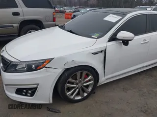 2015 Kia Optima SX Turbo with VIN 5XXGR4A63FG468701, listed as a IAAI auction lot 41789169 with 112,732 mi miles. Bid and sale history available at carsss.com. Image 6.