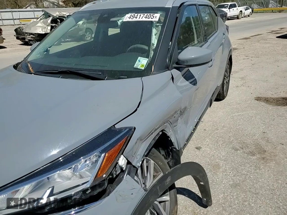 2024 Nissan Kicks SV with VIN 3N1CP5CV8RL475833, listed as a Copart auction lot 49417405 with 14,040 mi miles and Salvage Title. Bid and sale history available at DreamBid. Image 11.