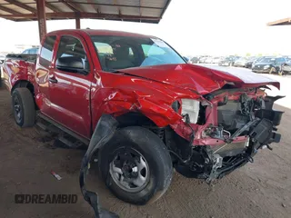 2022 Toyota Tacoma SR with VIN 3TYRX5GN0NT063643, listed as a IAAI auction lot 42368482 with 23,784 mi miles and . Bid and sale history available at DreamBid. Image 1.