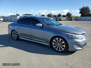 2014 Hyundai Genesis 5.0L R-Spec with VIN KMHGC4DH2EU261607, listed as a Copart auction lot 49180905 with 111,083 mi miles and Salvage Title. Bid and sale history available at carsss.com. Image 4.