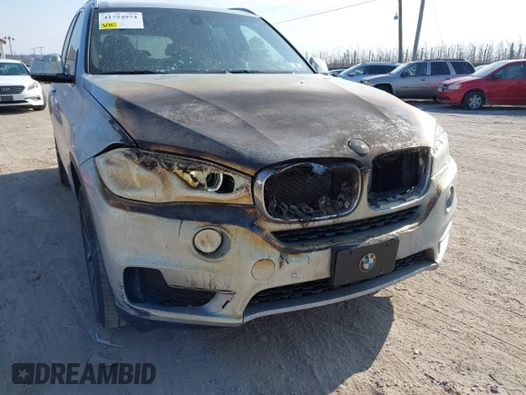 2018 BMW X5 xDrive35i with VIN 5UXKR0C51J0X92651, listed as a IAAI auction lot 41724974 with 83,496 mi miles. Bid and sale history available at carsss.com. Image 6.