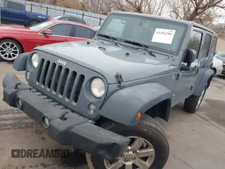 2014 Jeep Wrangler Unlimited Sport with VIN 1C4BJWDG4EL319259, listed as a IAAI auction lot 41494299 with 141,699 mi miles. Bid and sale history available at carsss.com. Image 17.