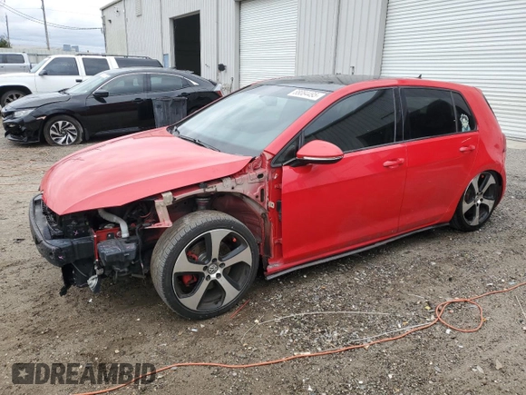 2015 Volkswagen GTI SE with VIN 3VW4T7AU2FM002371, listed as a Copart auction lot 88084495 with 147,867 mi miles and Salvage Title. Bid and sale history available at DreamBid. Image 1.