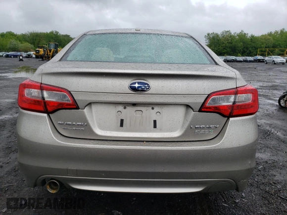 2015 Subaru Legacy Premium with VIN 4S3BNAC62F3017857, listed as a Copart auction lot 57997295 with 35,252 mi miles and Salvage title. Bid and sale history available at DreamBid. Image 6.