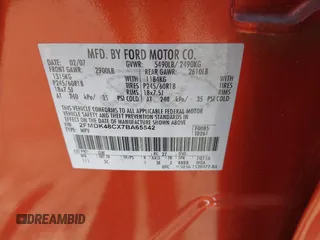 2007 Ford Edge SEL with VIN 2FMDK48CX7BA65542, listed as a IAAI auction lot 42162639 with 192,105 mi miles. Bid and sale history available at carsss.com. Image 9.