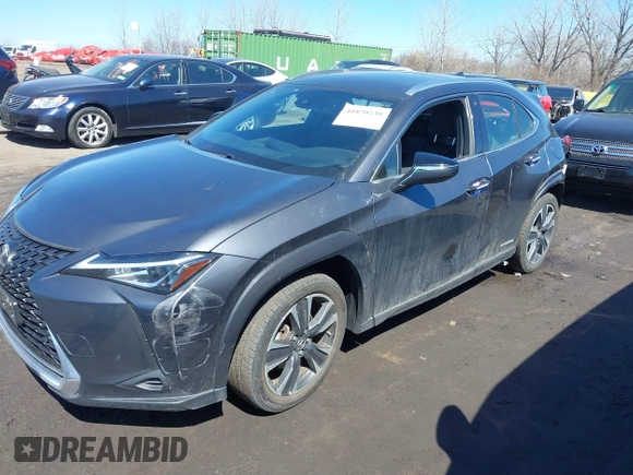 2022 Lexus UX 250h with VIN JTHP9JBH8N2058445, listed as a IAAI auction lot 41870238 with 36,509 mi miles and . Bid and sale history available at DreamBid. Image 20.