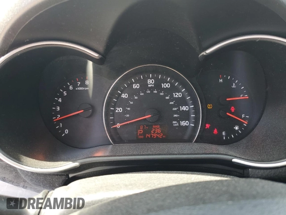 2014 Kia Sorento LX with VIN 5XYKT3A64EG495373, listed as a Copart auction lot 53967235 with 147,942 mi miles and Salvage Title. Bid and sale history available at carsss.com. Image 9.