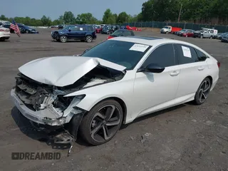 2021 Honda Accord Sport with VIN 1HGCV2F38MA027279, listed as a IAAI auction lot 42452235 with 58,180 mi miles and . Bid and sale history available at DreamBid. Image 2.