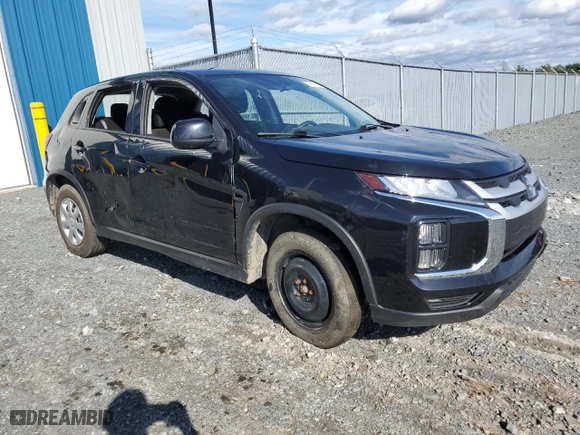 2021 Mitsubishi RVR ES with VIN JA4AJUAU7MU606172, listed as a Copart auction lot 70651474 with 92407 miles and Salvage Title. Bid and sale history available at carsss.com. Image 4.