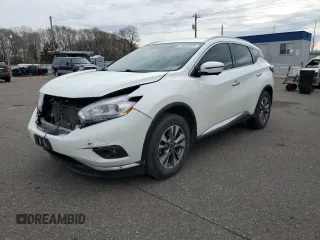 2017 Nissan Murano S with VIN 5N1AZ2MG8HN195563, listed as a Copart auction lot 54349325 with 210,486 mi miles and Non Repairable. Bid and sale history available at carsss.com. Image 1.