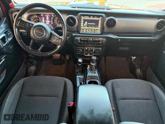 2021 Jeep Wrangler Unlimited Willys with VIN 1C4HJXDNXMW680247, listed as a Copart auction lot 57000145 with 77,407 mi miles and Clean Title. Bid and sale history available at DreamBid. Image 9.