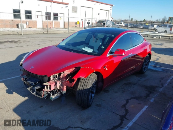 2020 Tesla Model 3 Long Range with VIN 5YJ3E1EB4LF668470, listed as a IAAI auction lot 41743651 with 151,957 mi miles. Bid and sale history available at carsss.com. Image 20.