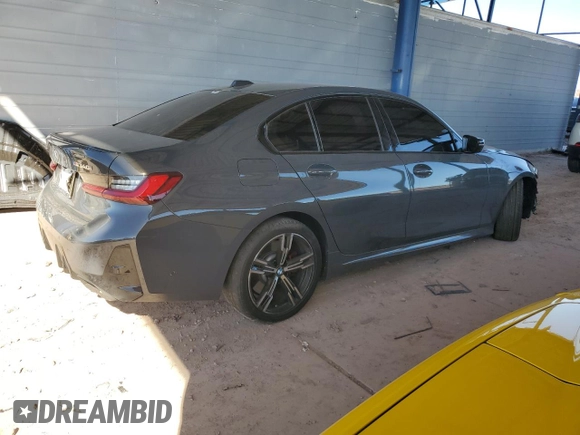 2024 BMW 3 Series M340i with VIN 3MW49FS05R8E84755, listed as a Copart auction lot 49288935 with 12,258 mi miles and Salvage Title. Bid and sale history available at carsss.com. Image 3.