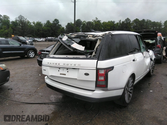 2017 Land Rover Range Rover Autobiography with VIN SALGV2FE0HA329973, listed as a IAAI auction lot 42619741 with 50,691 mi miles and . Bid and sale history available at DreamBid. Image 6.