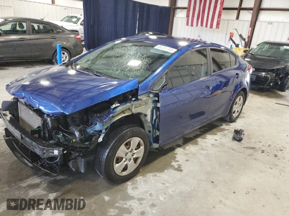 2017 Kia Forte LX with VIN 3KPFK4A70HE083875, listed as a Copart auction lot 48251705 with 68,568 mi miles and Salvage Title. Bid and sale history available at carsss.com. Image 1.