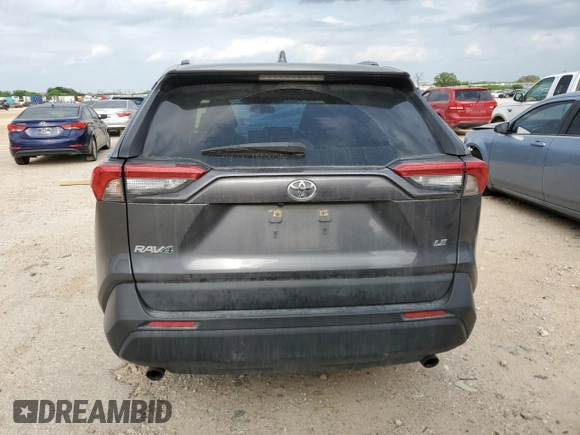 2019 Toyota RAV4 LE with VIN JTMH1RFV4KD019458, listed as a Copart auction lot 54262545 with 98,433 mi miles and Salvage Title. Bid and sale history available at carsss.com. Image 6.